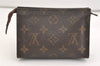 Authentic Louis Vuitton Monogram Poche Toilette 15 M47546 Cosmetics Pouch 4006J