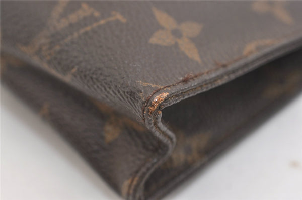 Authentic Louis Vuitton Monogram Poche Toilette 15 M47546 Cosmetics Pouch 4006J