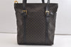 Authentic CELINE Macadam Blason Shoulder Tote Bag PVC Leather Black 4006K