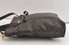 Authentic CELINE Macadam Blason Shoulder Tote Bag PVC Leather Black 4006K