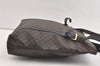 Authentic CELINE Macadam Blason Shoulder Tote Bag PVC Leather Black 4006K