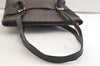 Authentic CELINE Macadam Blason Shoulder Tote Bag PVC Leather Black 4006K
