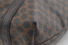 Authentic CELINE Macadam Blason Shoulder Tote Bag PVC Leather Black 4006K