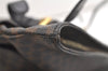 Authentic CELINE Macadam Blason Shoulder Tote Bag PVC Leather Black 4006K