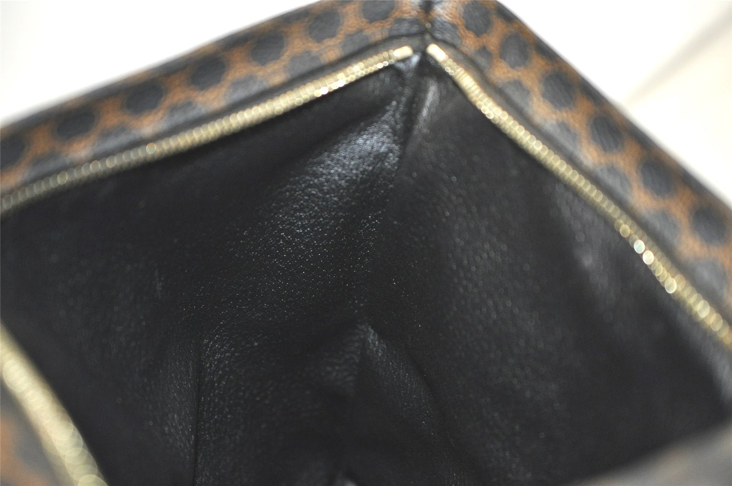 Authentic CELINE Macadam Blason Shoulder Tote Bag PVC Leather Black 4006K