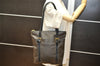Authentic CELINE Macadam Blason Shoulder Tote Bag PVC Leather Black 4006K