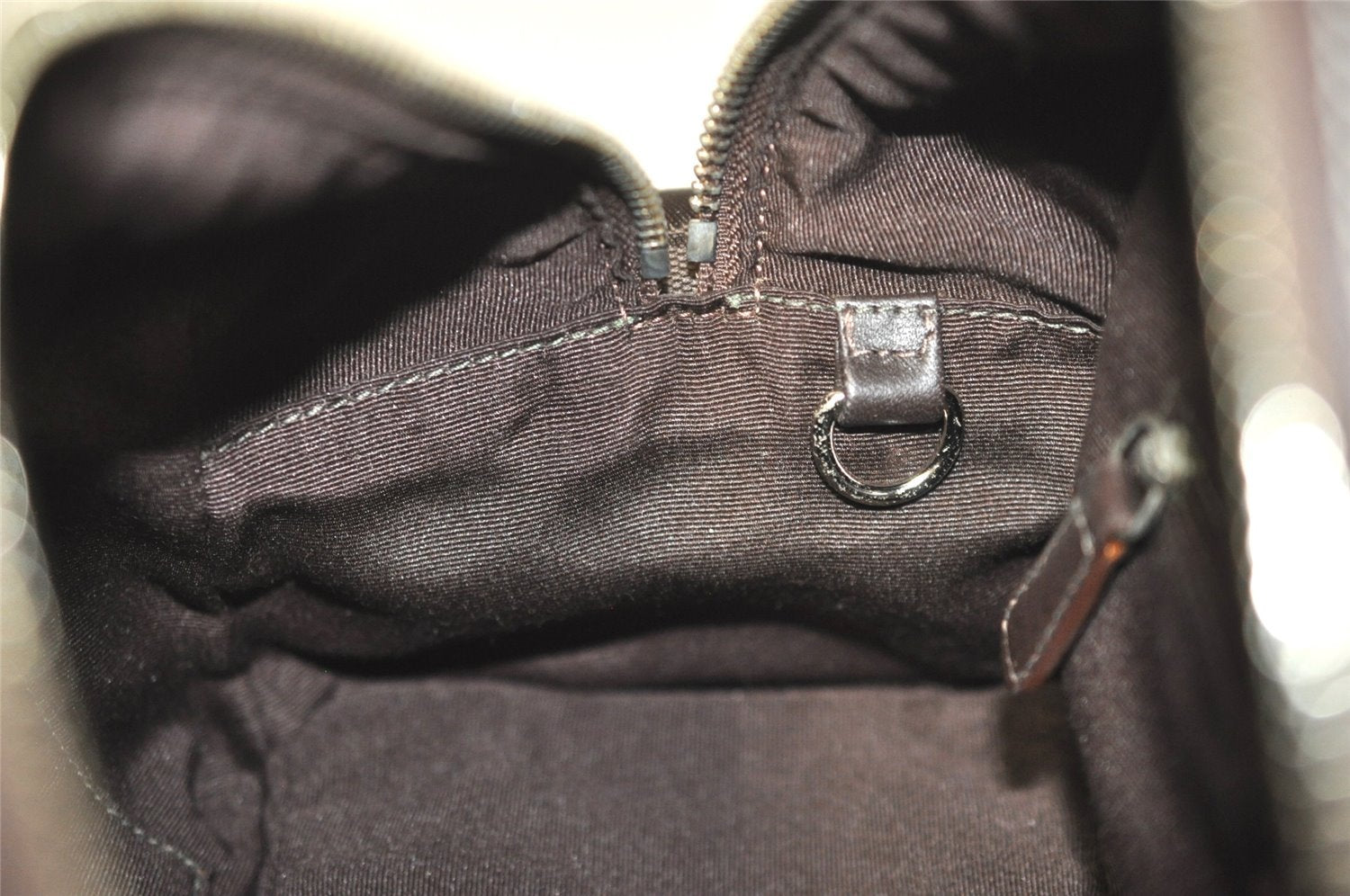 Authentic COACH Signature Shoulder Hand Bag Canvas Leather 10078 Brown 4007I