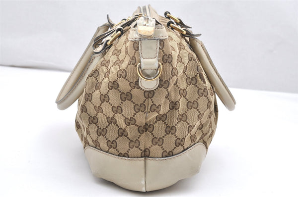 Authentic GUCCI Sukey Shoulder Tote Bag GG Canvas Leather 247902 Brown 4007K