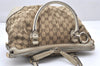 Authentic GUCCI Sukey Shoulder Tote Bag GG Canvas Leather 247902 Brown 4007K