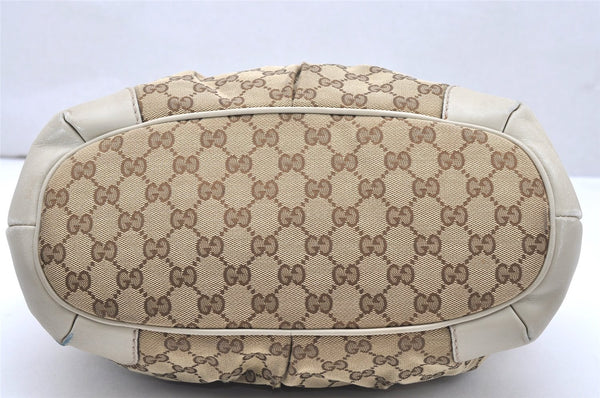 Authentic GUCCI Sukey Shoulder Tote Bag GG Canvas Leather 247902 Brown 4007K