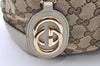 Authentic GUCCI Sukey Shoulder Tote Bag GG Canvas Leather 247902 Brown 4007K
