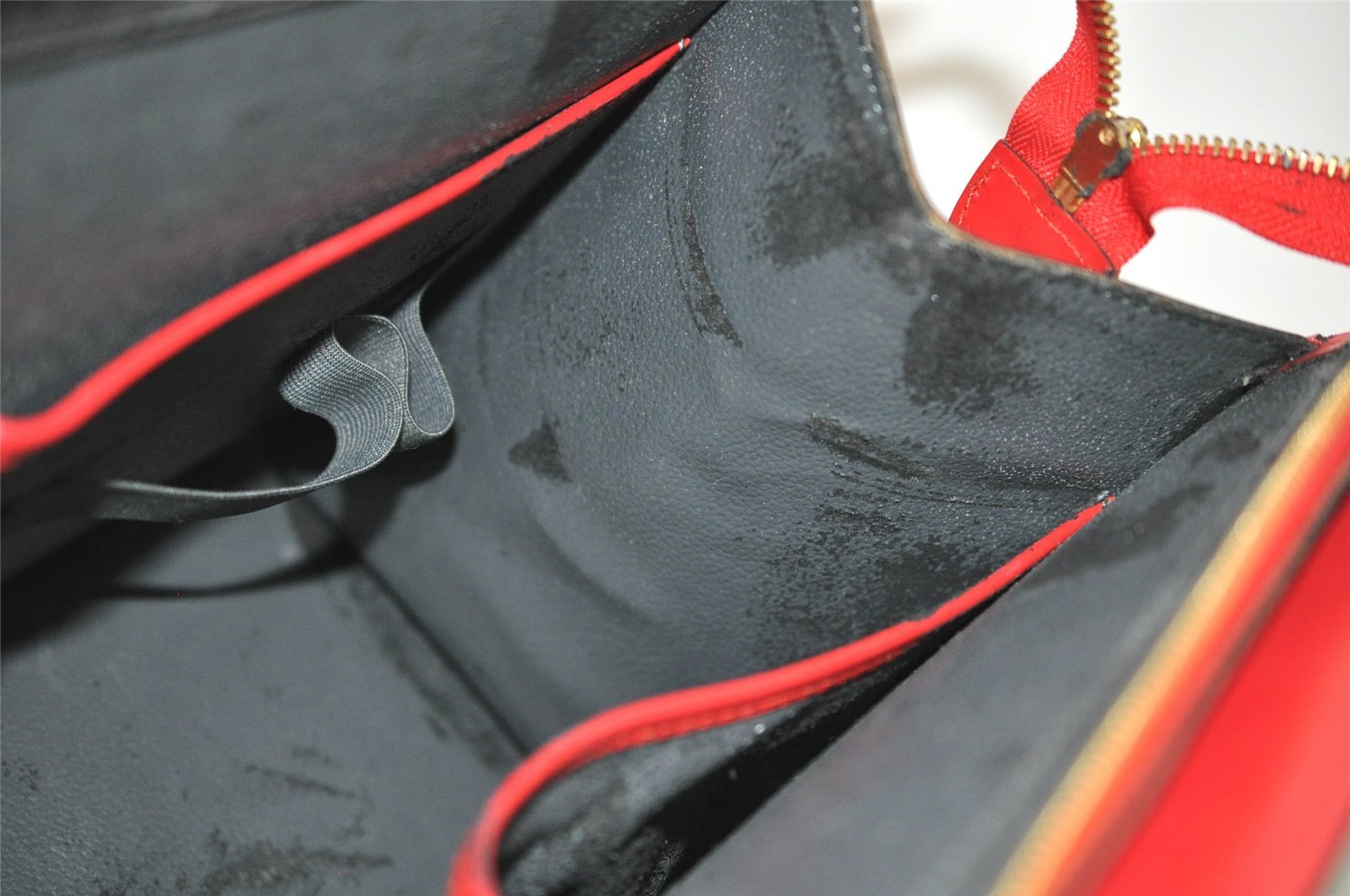 Authentic Louis Vuitton Epi Riviera Hand Bag Red M48187 LV Junk 4008I