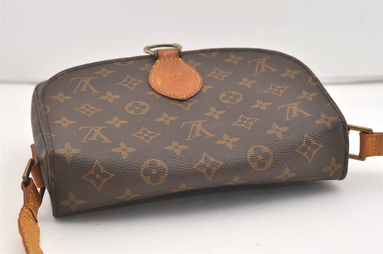 Authentic Louis Vuitton Monogram Saint Cloud GM M51242 Shoulder Cross Bag 4008J