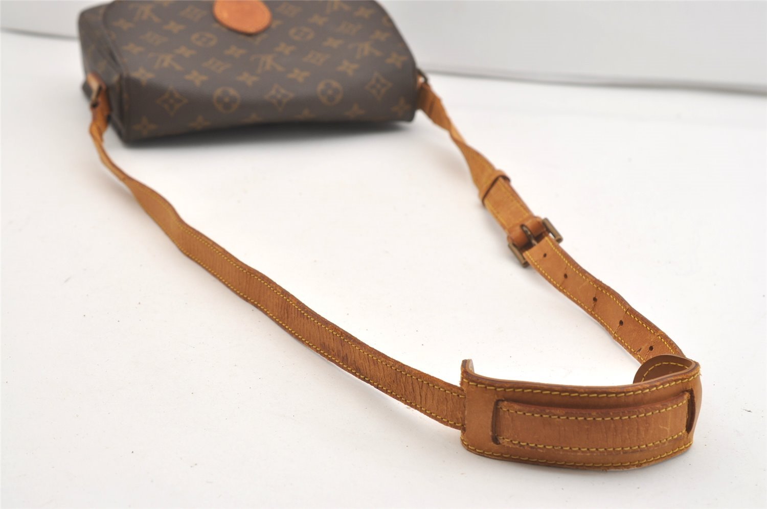 Authentic Louis Vuitton Monogram Saint Cloud GM M51242 Shoulder Cross Bag 4008J