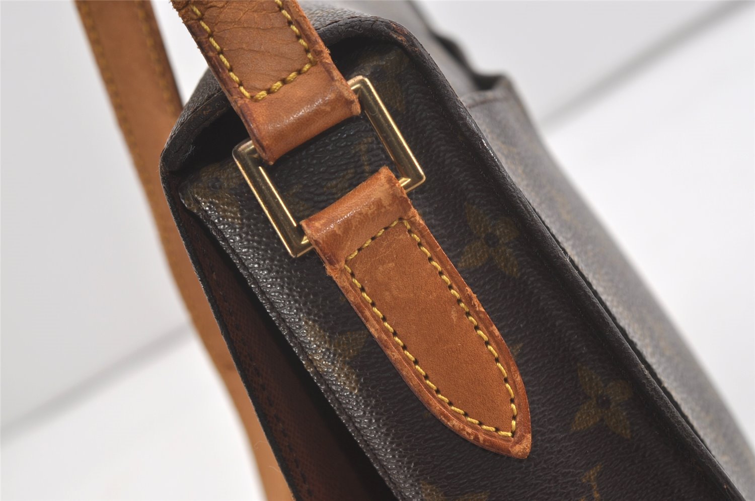 Authentic Louis Vuitton Monogram Saint Cloud GM M51242 Shoulder Cross Bag 4008J