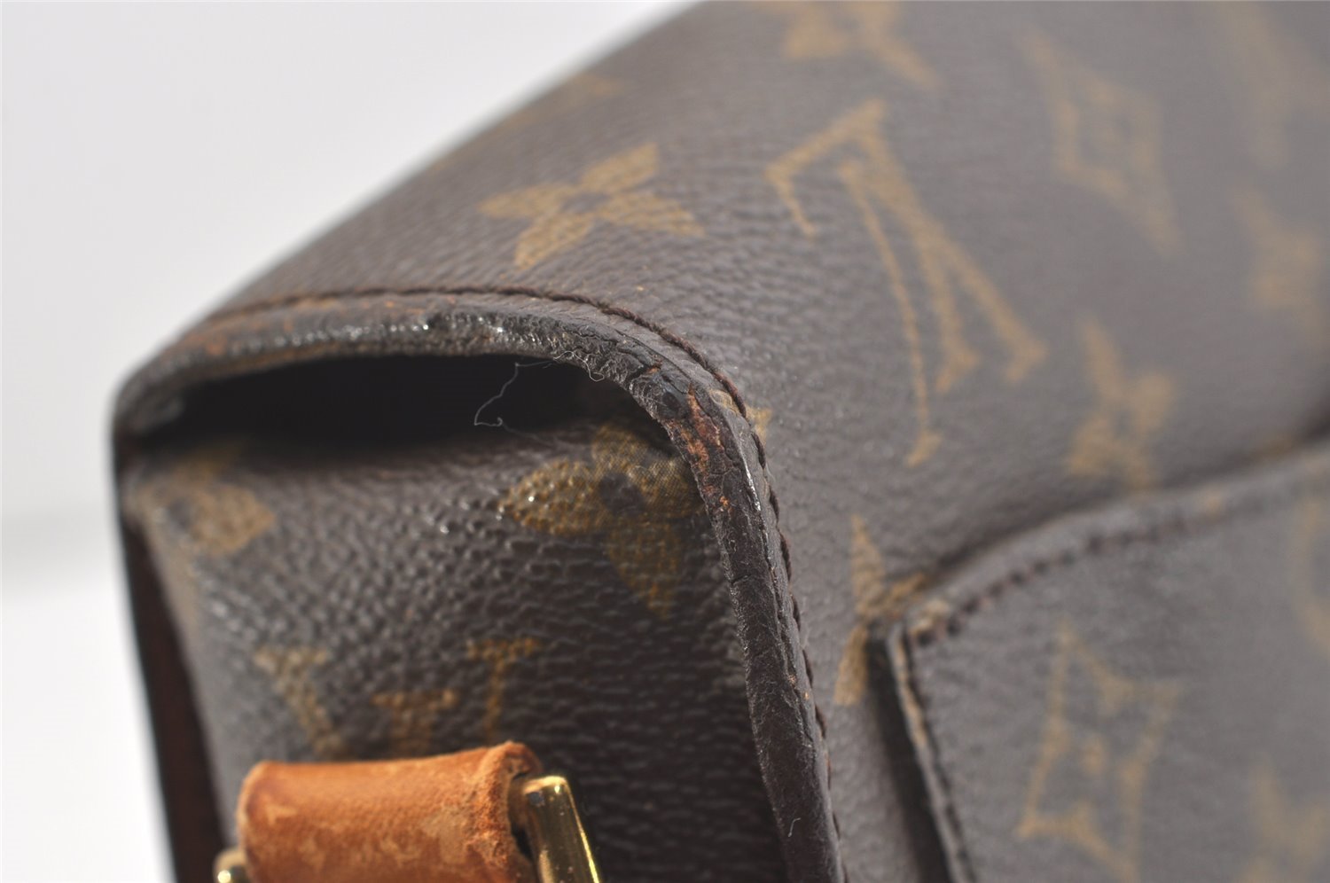 Authentic Louis Vuitton Monogram Saint Cloud GM M51242 Shoulder Cross Bag 4008J