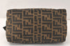 Authentic FENDI Zucca Mamma Baguette Shoulder Bag Canvas Leather Brown 4008K