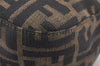 Authentic FENDI Zucca Mamma Baguette Shoulder Bag Canvas Leather Brown 4008K