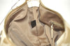 Authentic COACH Signature Shoulder Hand Bag Canvas Enamel F19218 Beige 4009I