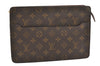 Authentic Louis Vuitton Monogram Pochette Homme Clutch Hand Bag M51795 LV 4009J