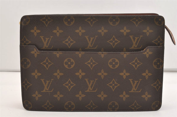 Authentic Louis Vuitton Monogram Pochette Homme Clutch Hand Bag M51795 LV 4009J