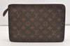 Authentic Louis Vuitton Monogram Pochette Homme Clutch Hand Bag M51795 LV 4009J