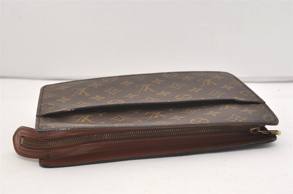 Authentic Louis Vuitton Monogram Pochette Homme Clutch Hand Bag M51795 LV 4009J