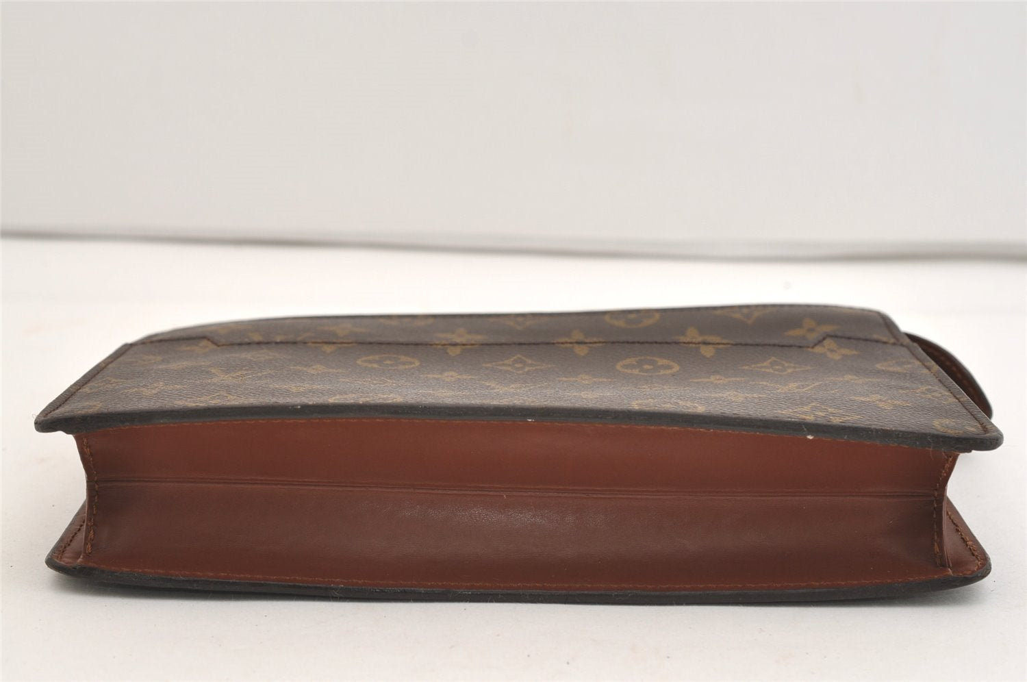 Authentic Louis Vuitton Monogram Pochette Homme Clutch Hand Bag M51795 LV 4009J