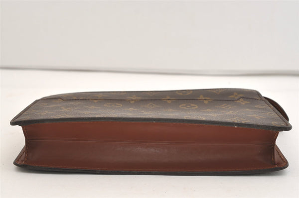 Authentic Louis Vuitton Monogram Pochette Homme Clutch Hand Bag M51795 LV 4009J