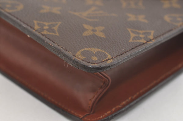 Authentic Louis Vuitton Monogram Pochette Homme Clutch Hand Bag M51795 LV 4009J