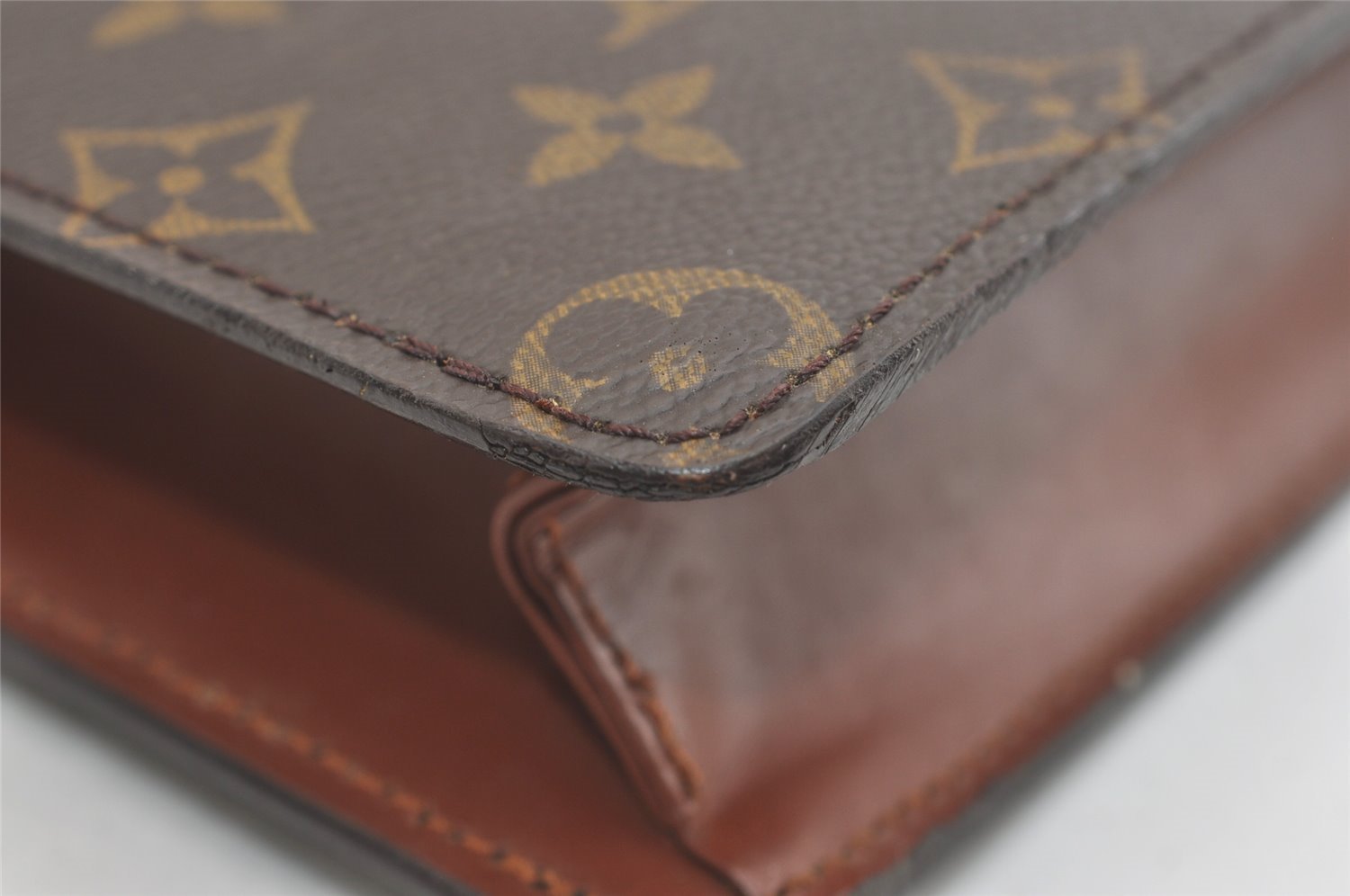 Authentic Louis Vuitton Monogram Pochette Homme Clutch Hand Bag M51795 LV 4009J