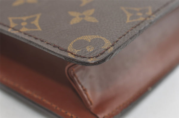 Authentic Louis Vuitton Monogram Pochette Homme Clutch Hand Bag M51795 LV 4009J