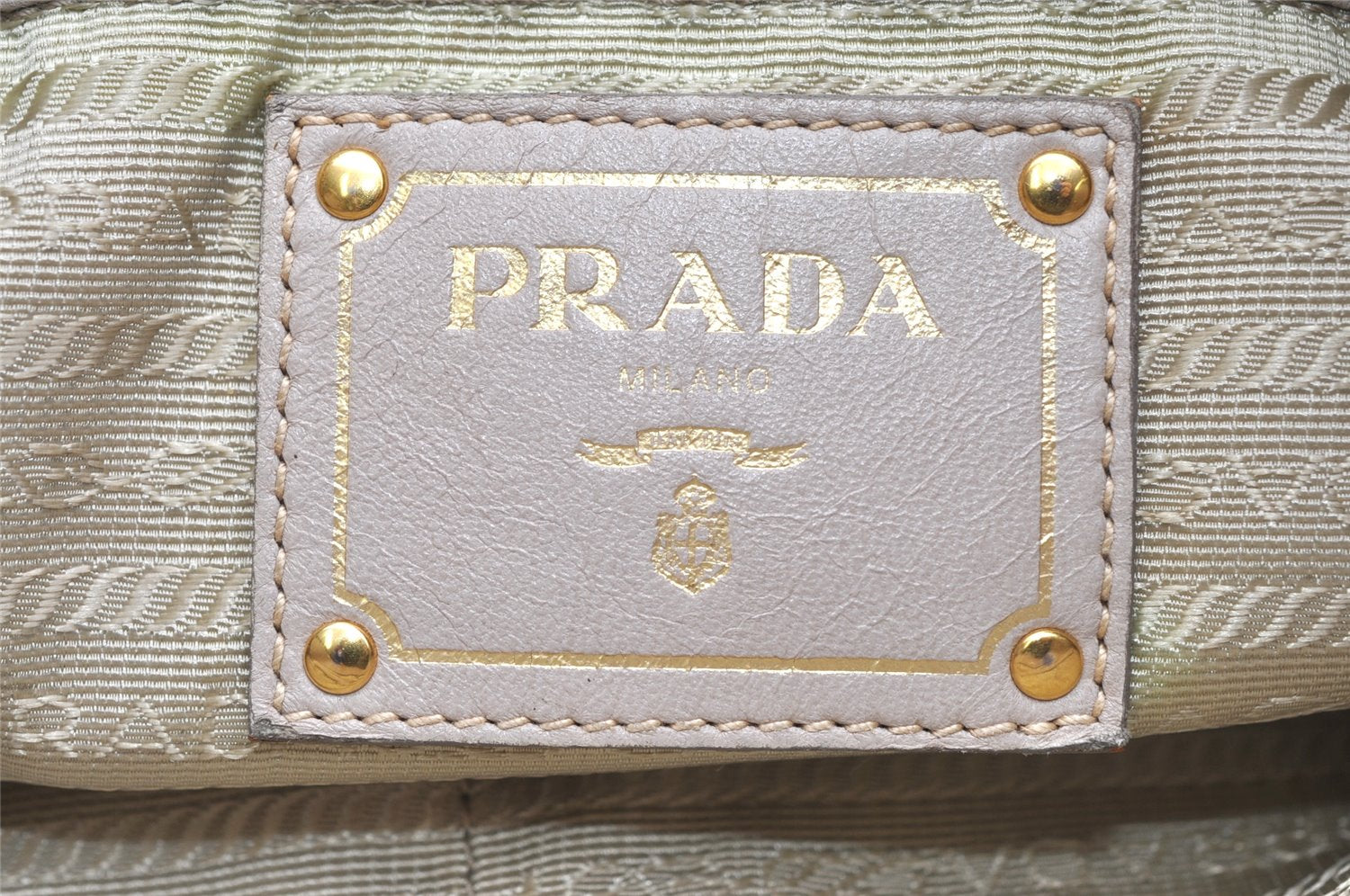 Authentic PRADA TESSUTO GAUFRE Nylon 2Way Shoulder Hand Bag BN1336 Beige 4009K