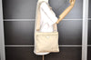 Authentic PRADA Nylon Tessuto Leather Shoulder Cross Body Bag Purse White 4010I