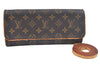 Authentic Louis Vuitton Monogram Pochette Twin GM Shoulder Bag M51852 LV 4010J