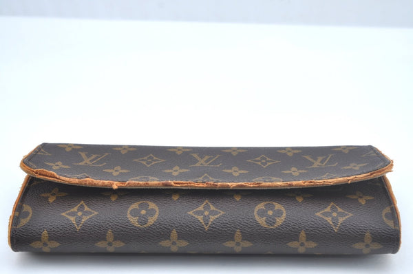 Authentic Louis Vuitton Monogram Pochette Twin GM Shoulder Bag M51852 LV 4010J