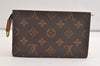 Authentic Louis Vuitton Monogram Pouch For Bucket PM LV 4010K