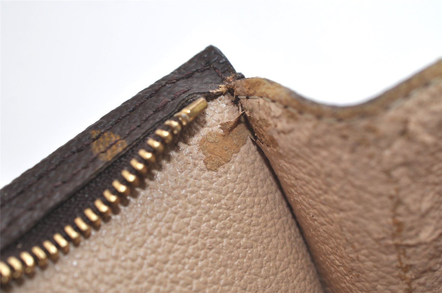 Authentic Louis Vuitton Monogram Pouch For Bucket PM LV 4010K