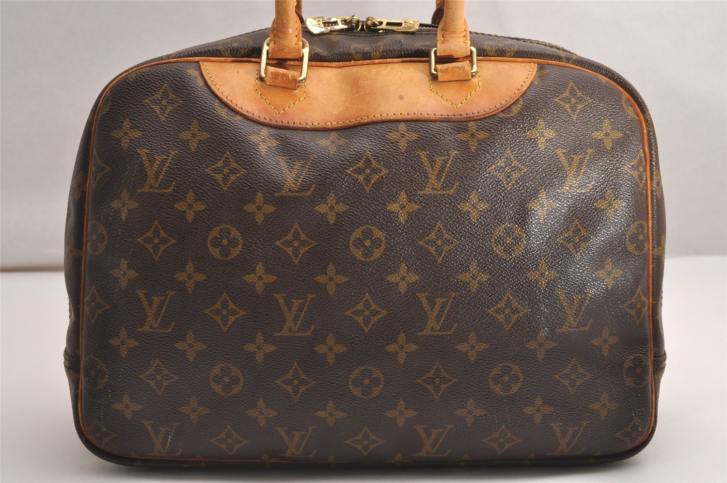 Authentic Louis Vuitton Monogram Deauville Hand Bag M47270 LV 4011J