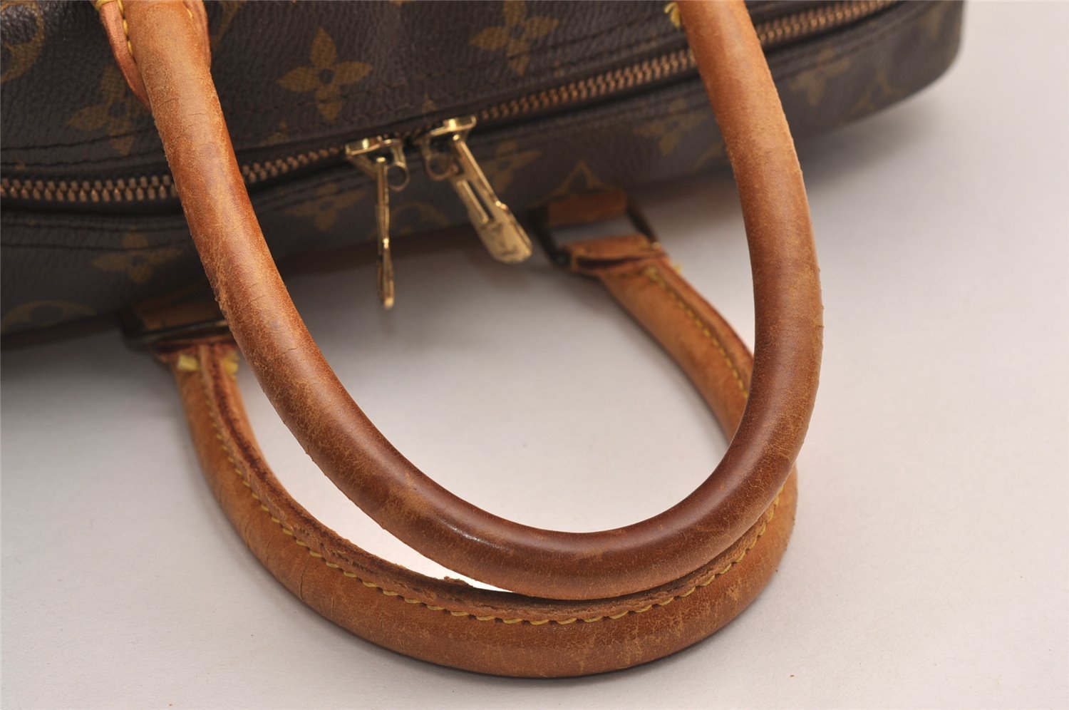 Authentic Louis Vuitton Monogram Deauville Hand Bag M47270 LV 4011J
