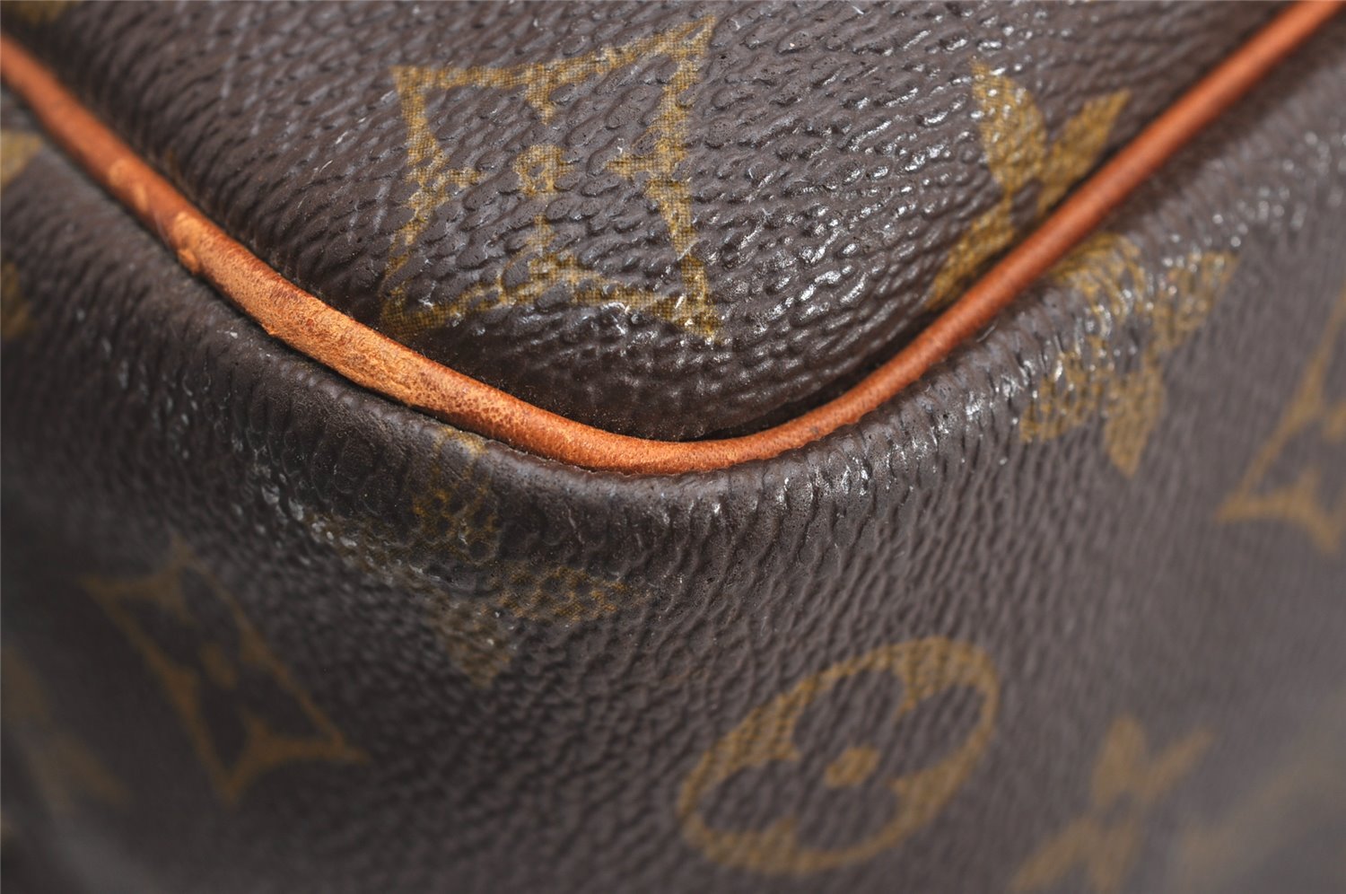 Authentic Louis Vuitton Monogram Deauville Hand Bag M47270 LV 4011J