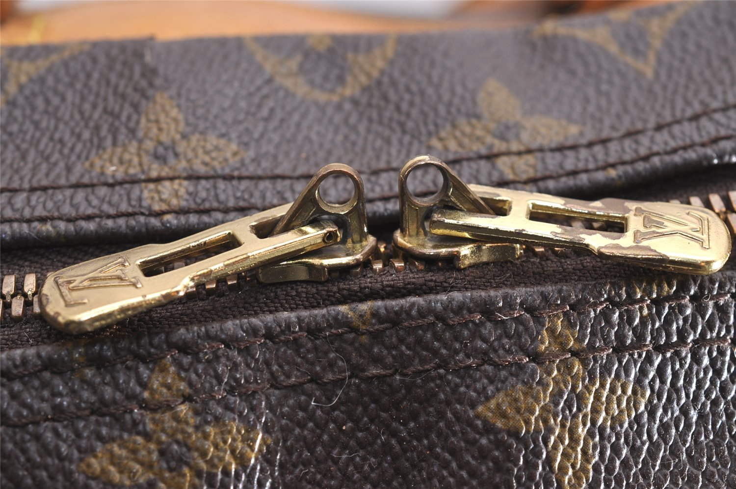 Authentic Louis Vuitton Monogram Deauville Hand Bag M47270 LV 4011J