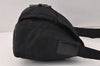 Authentic PRADA Nylon Tessuto Leather Shoulder Cross Body Bag Purse Black 4011K