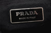 Authentic PRADA Nylon Tessuto Leather Shoulder Cross Body Bag Purse Black 4011K