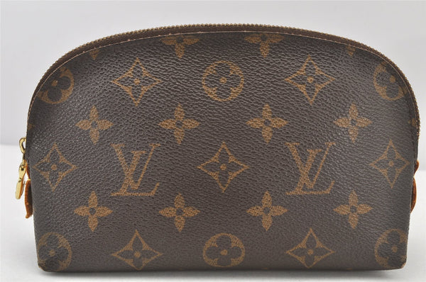 Authentic Louis Vuitton Monogram Pochette Cosmetic Pouch M47515 LV 4012K