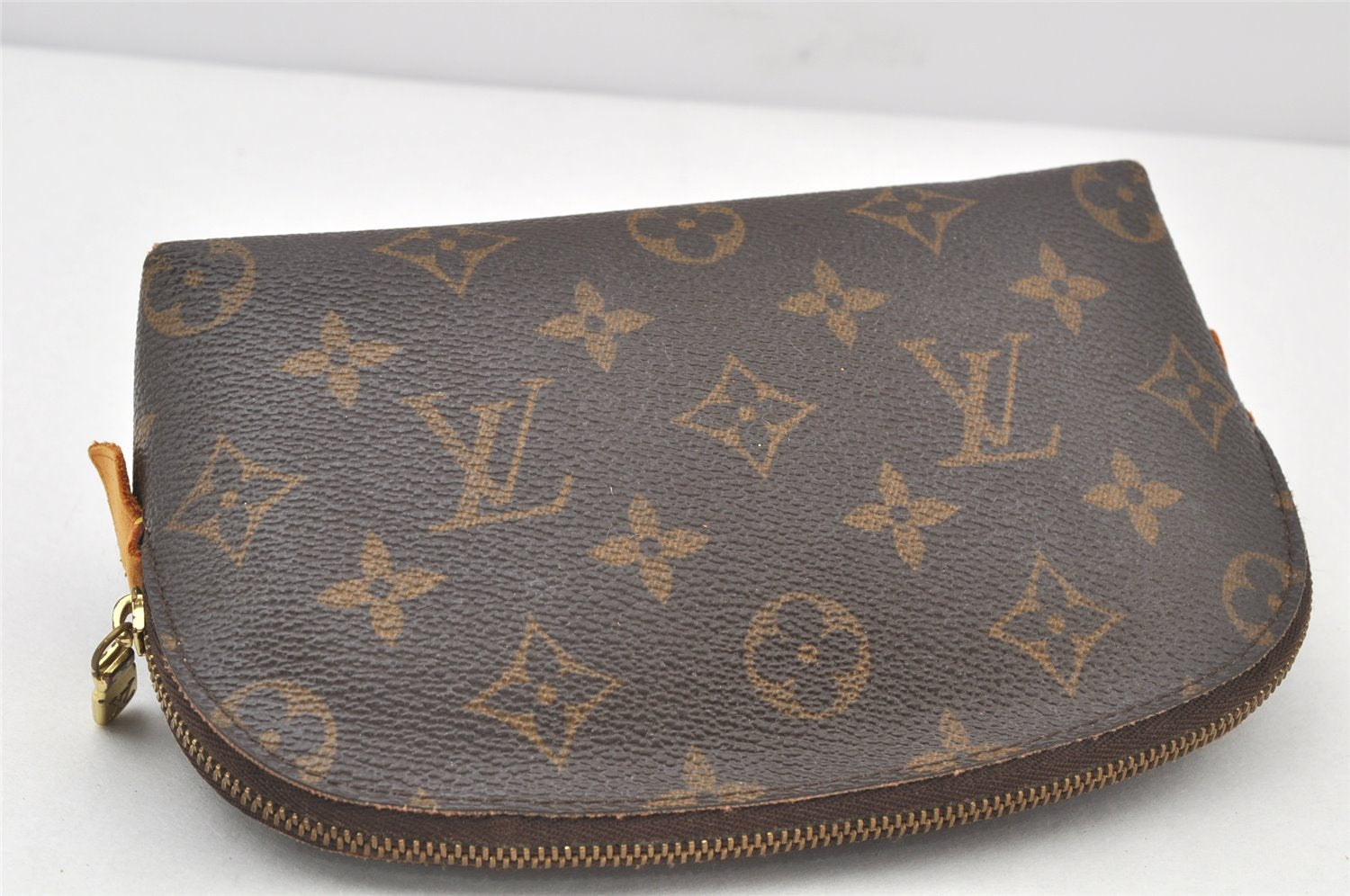 Authentic Louis Vuitton Monogram Pochette Cosmetic Pouch M47515 LV 4012K