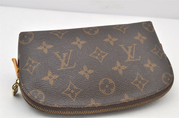 Authentic Louis Vuitton Monogram Pochette Cosmetic Pouch M47515 LV 4012K