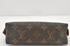 Authentic Louis Vuitton Monogram Pochette Cosmetic Pouch M47515 LV 4012K