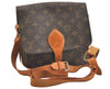Authentic Louis Vuitton Monogram Cartouchiere MM M51253 Shoulder Cross Bag 4013J