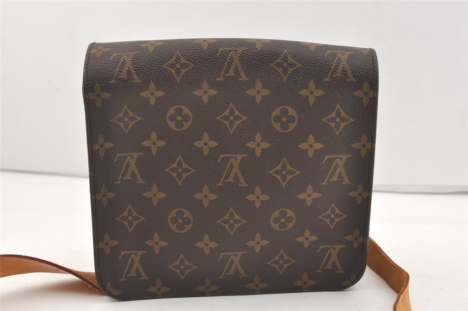 Authentic Louis Vuitton Monogram Cartouchiere MM M51253 Shoulder Cross Bag 4013J